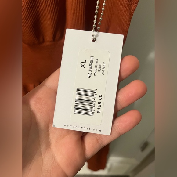 WeWoreWhat Burnt Orange Jumpsuit - Picture 5 of 6